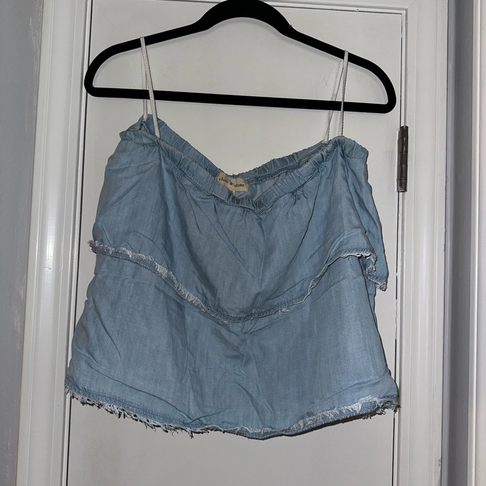 Anthropologie Light Blue Women's Top